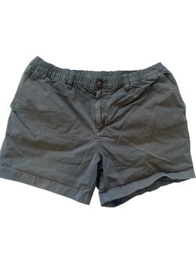 Chubbies Originals Men's Flat-Front Elastic Waist Casual Shorts - Charcoal Gray